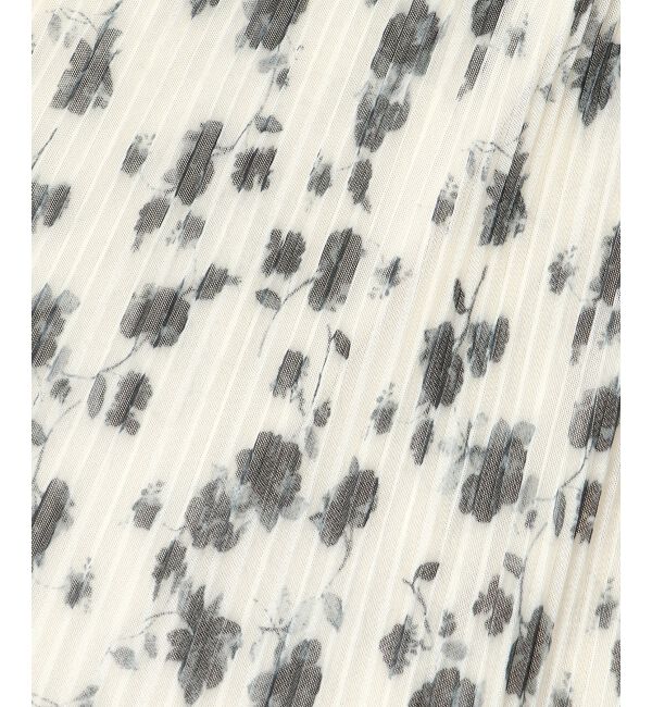 MAJESTICLEGON「チュールプリーツフラワーワンピース」|ワンピース|