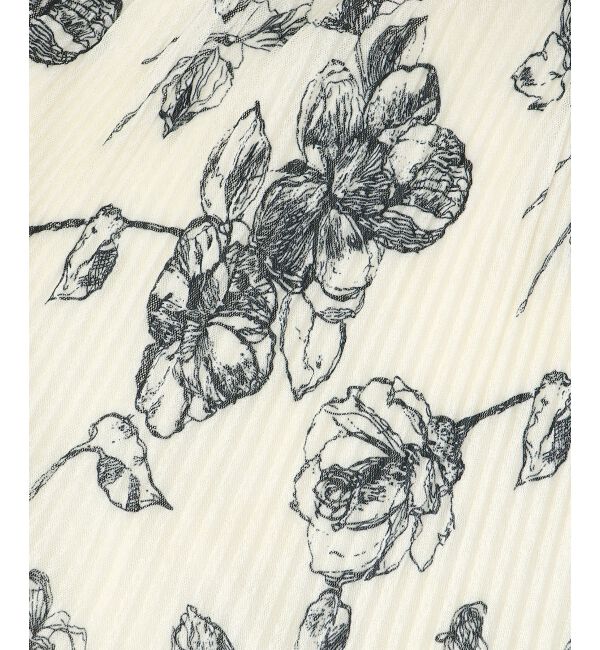 MAJESTICLEGON「チュールプリーツフラワーワンピース」|ワンピース|