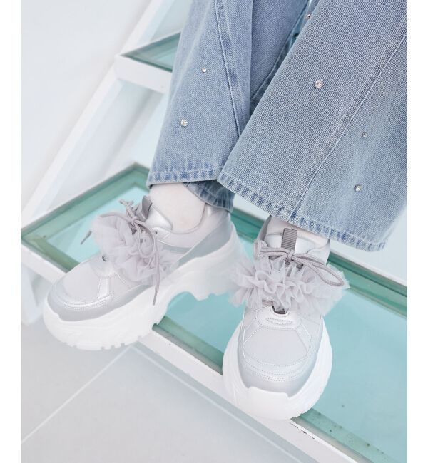 MAJESTICLEGON「取り外しできるフリルスニーカー」|スニーカー|