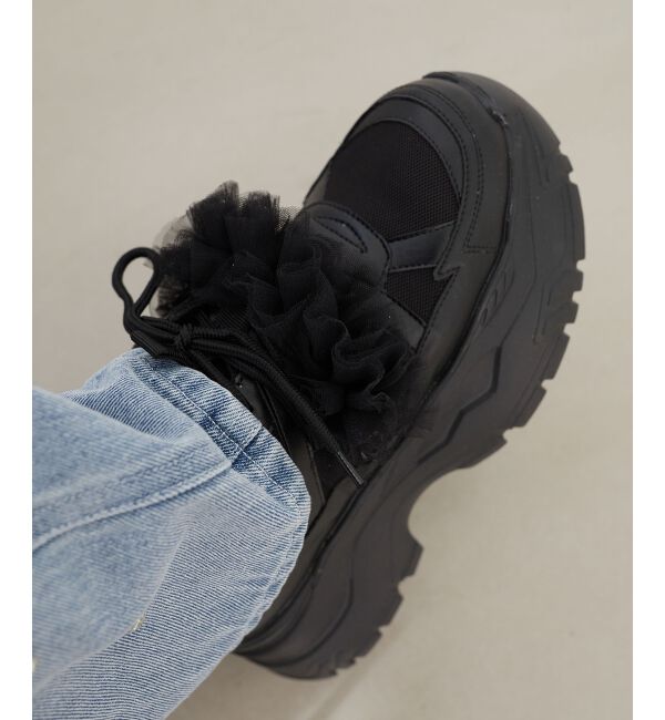 MAJESTICLEGON「取り外しできるフリルスニーカー」|スニーカー|