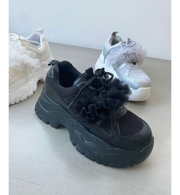 MAJESTICLEGON「取り外しできるフリルスニーカー」|スニーカー|