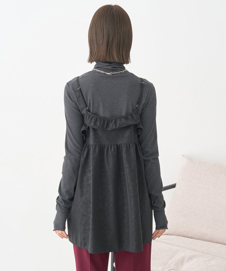 earth music&ecology「フェイクレザーキャミチュニック」|ベスト・ジレ|