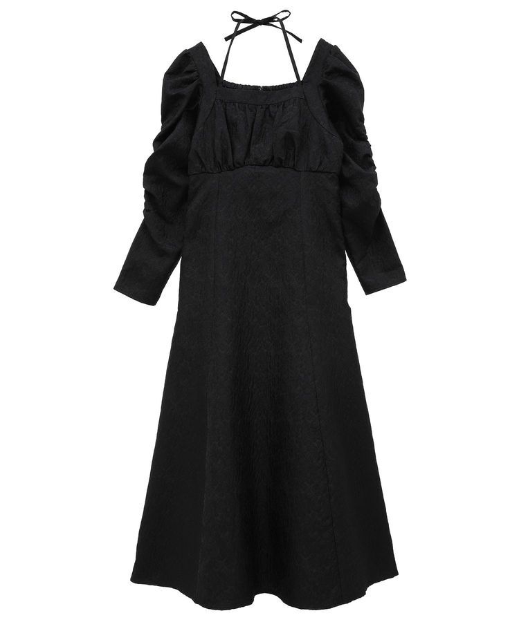 Maison de FLEUR Petite Robe「慈愛に満ちたジャカードワンピース」|ワンピース|