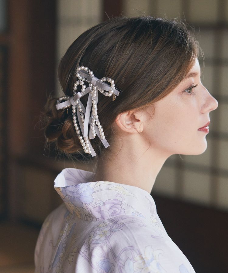 Maison de FLEUR「パールリボン2SETクリップ」|その他|