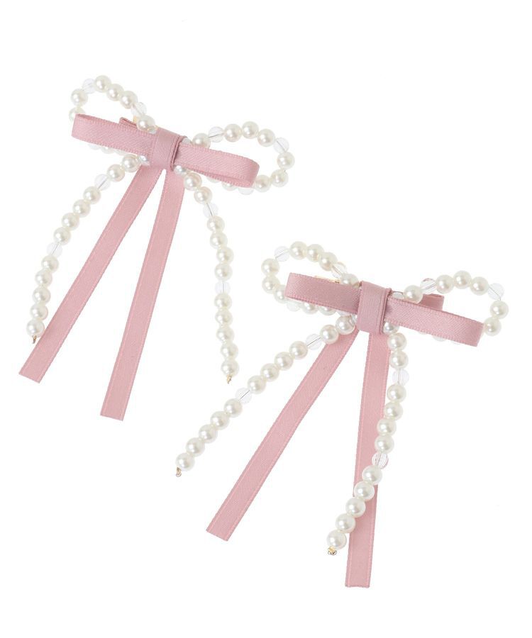 Maison de FLEUR「パールリボン2SETクリップ」|その他|