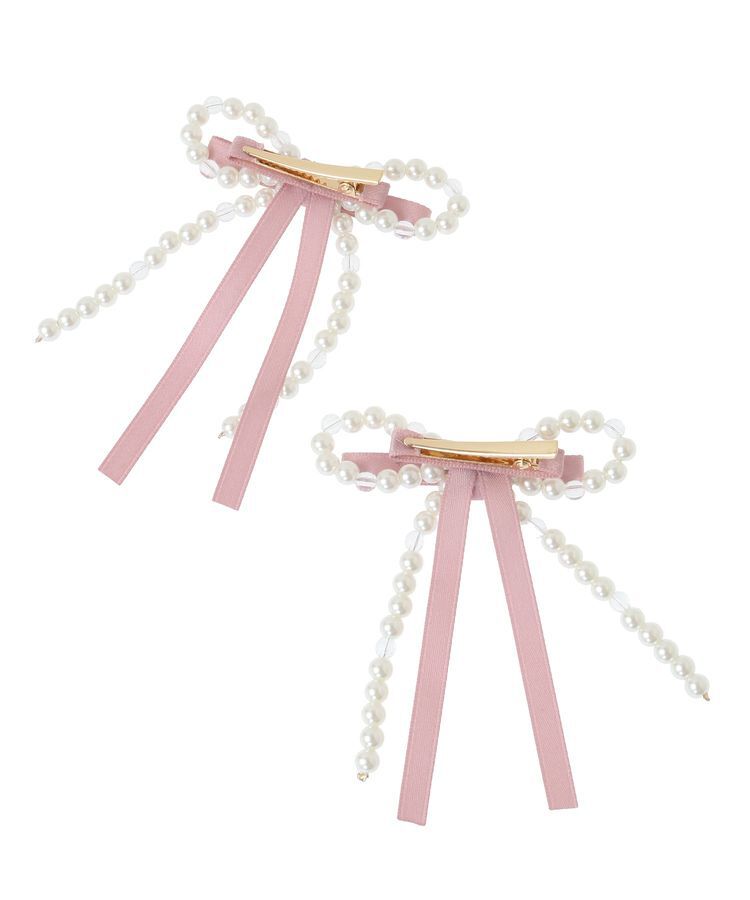 Maison de FLEUR「パールリボン2SETクリップ」|その他|