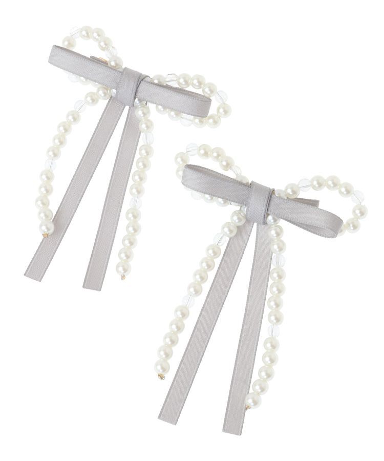 Maison de FLEUR「パールリボン2SETクリップ」|その他|