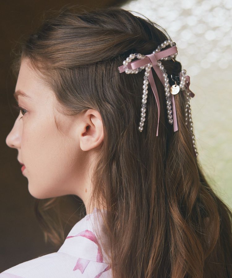Maison de FLEUR「パールリボン2SETクリップ」|その他|