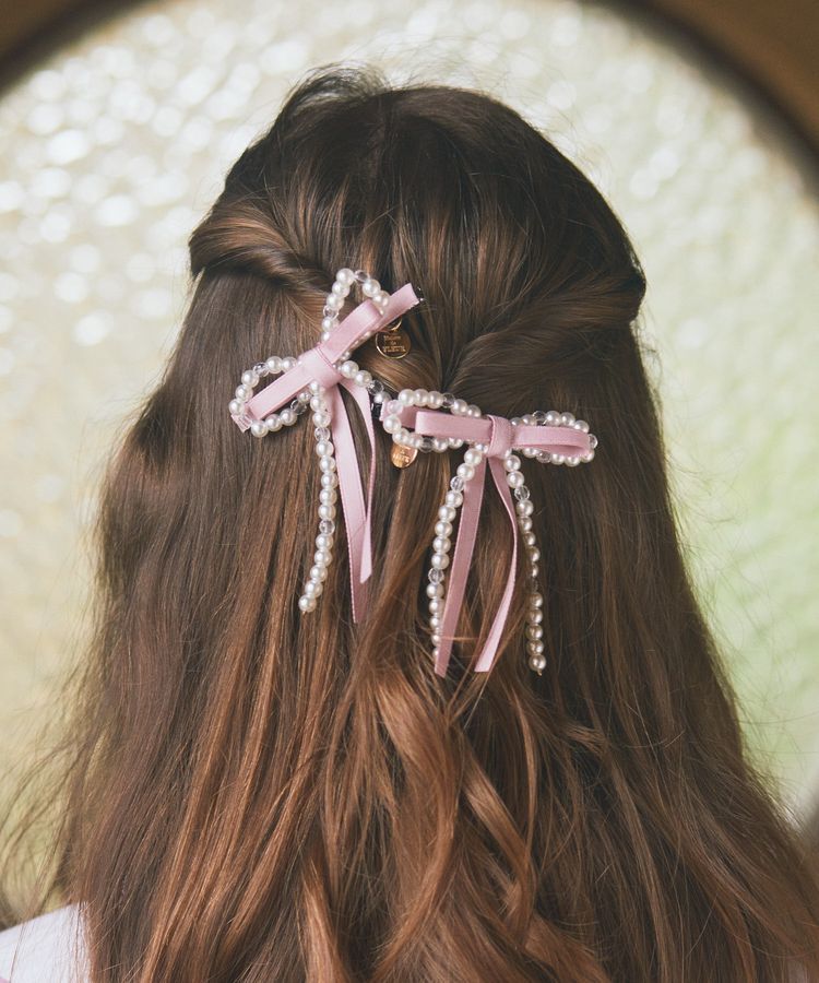 Maison de FLEUR「パールリボン2SETクリップ」|その他|