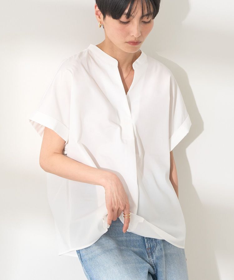 AMERICAN HOLIC「スキッパー半袖シャツ」|シャツ・ブラウス|