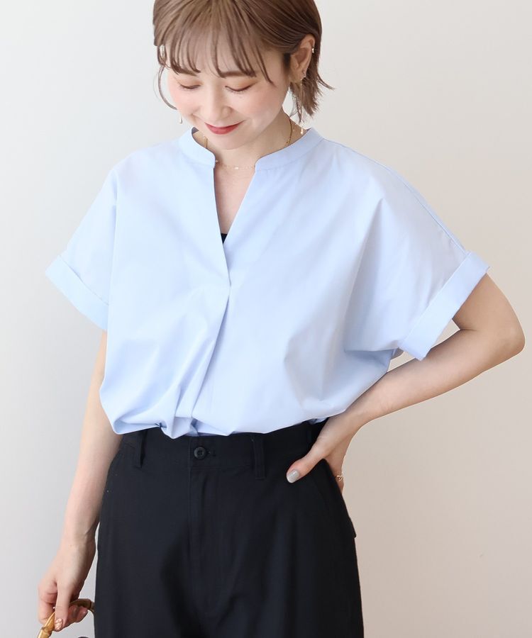 AMERICAN HOLIC「スキッパー半袖シャツ」|シャツ・ブラウス|