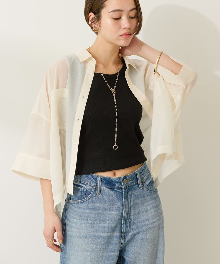 AMERICAN HOLIC「Wポケットシアー半袖シャツ」|シャツ・ブラウス|