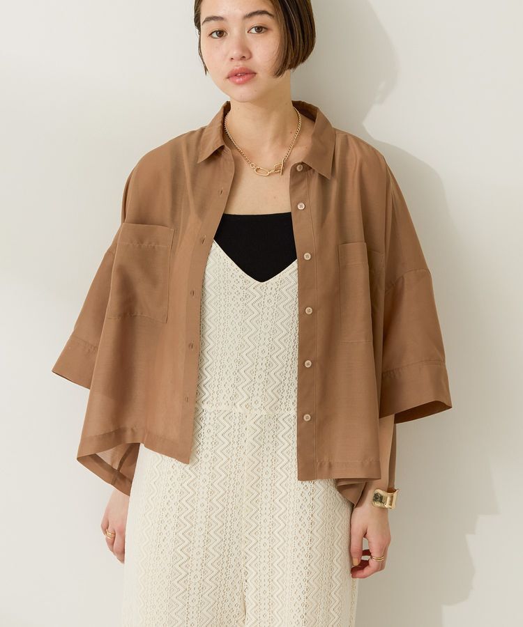 AMERICAN HOLIC「Wポケットシアー半袖シャツ」|シャツ・ブラウス|