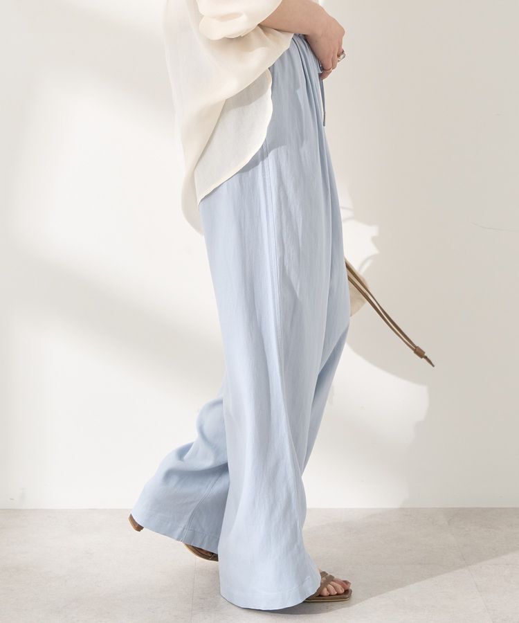AMERICAN HOLIC「接触冷感リネンブレンドタックワイドパンツ」|その他|