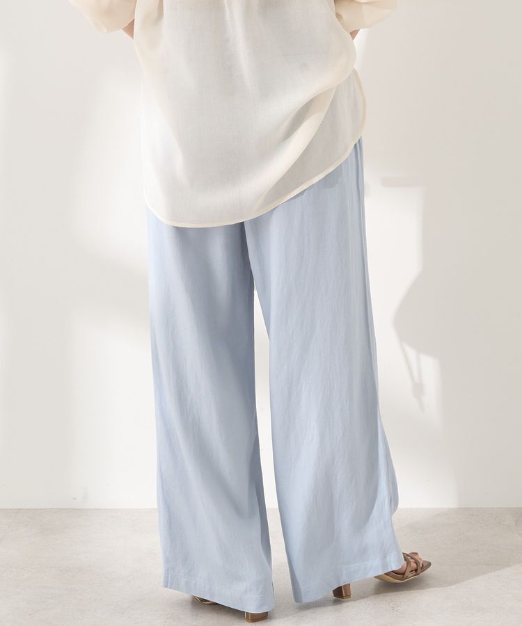 AMERICAN HOLIC「接触冷感リネンブレンドタックワイドパンツ」|その他|