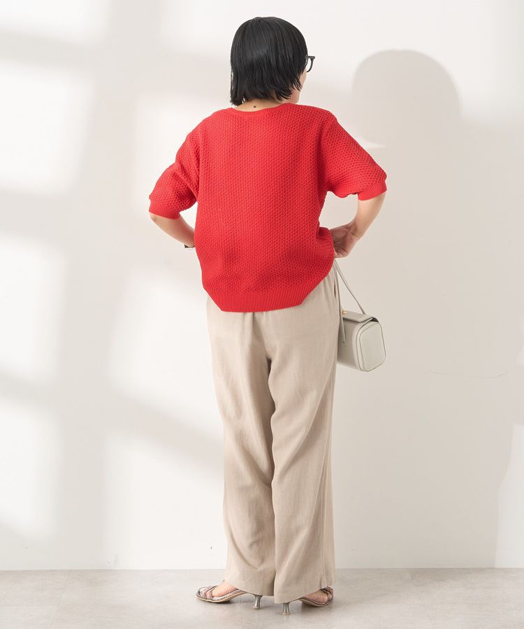 AMERICAN HOLIC「接触冷感リネンブレンドタックワイドパンツ」|その他|