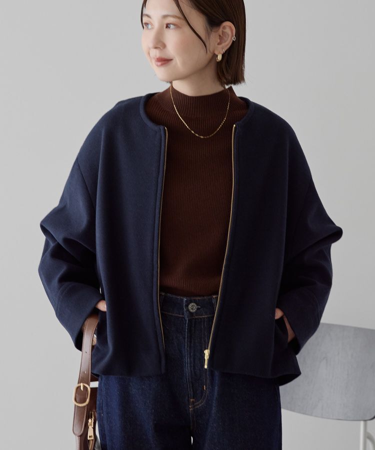 AMERICAN HOLIC「【選べる丈】中空FIBERノーカラーコート」|その他|