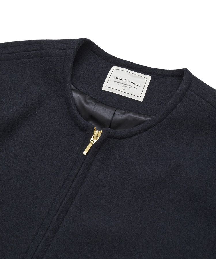 AMERICAN HOLIC「【選べる丈】中空FIBERノーカラーコート」|その他|