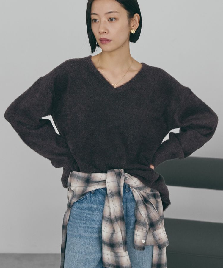 AMERICAN HOLIC「Vネックフェアリーニットプルオーバー」|ニット・セーター|