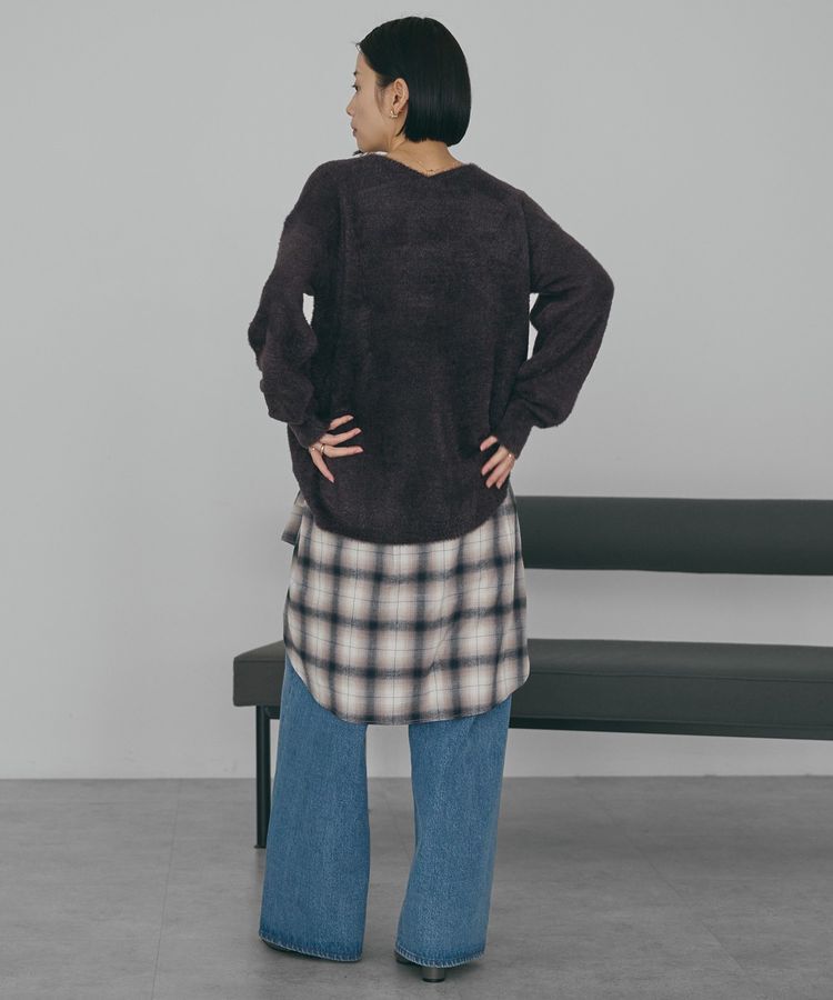 AMERICAN HOLIC「Vネックフェアリーニットプルオーバー」|ニット・セーター|