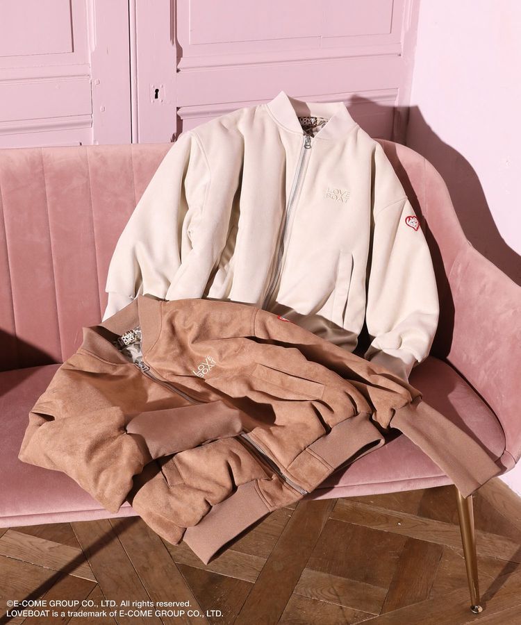 Green Parks「■LOVEBOAT スエード調中綿ブルゾン」|ブルゾン・スタジャン|