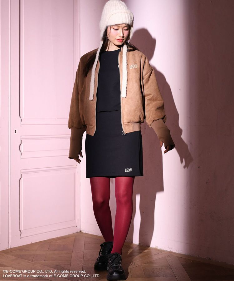 Green Parks「■LOVEBOAT スエード調中綿ブルゾン」|ブルゾン・スタジャン|