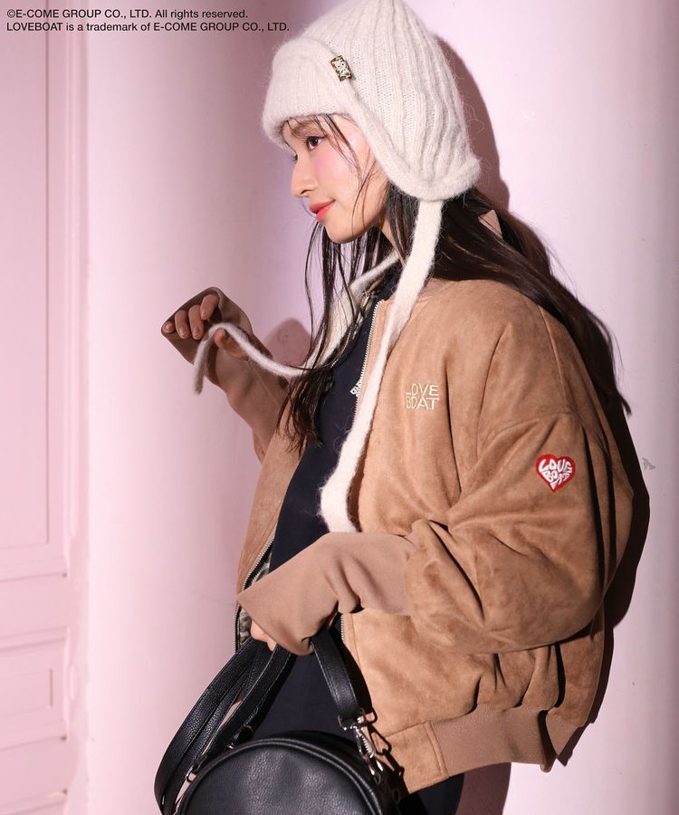 Green Parks「■LOVEBOAT スエード調中綿ブルゾン」|ブルゾン・スタジャン|