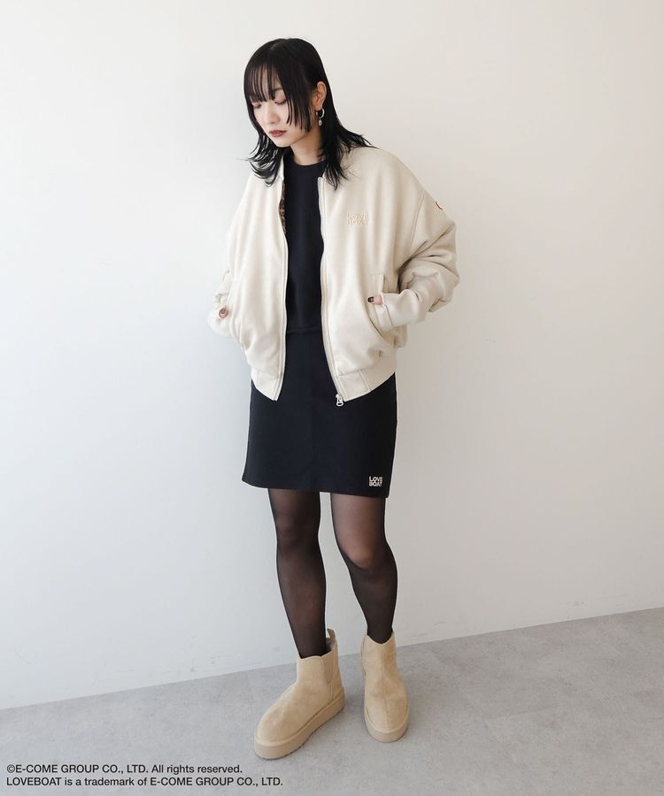 Green Parks「■LOVEBOAT スエード調中綿ブルゾン」|ブルゾン・スタジャン|