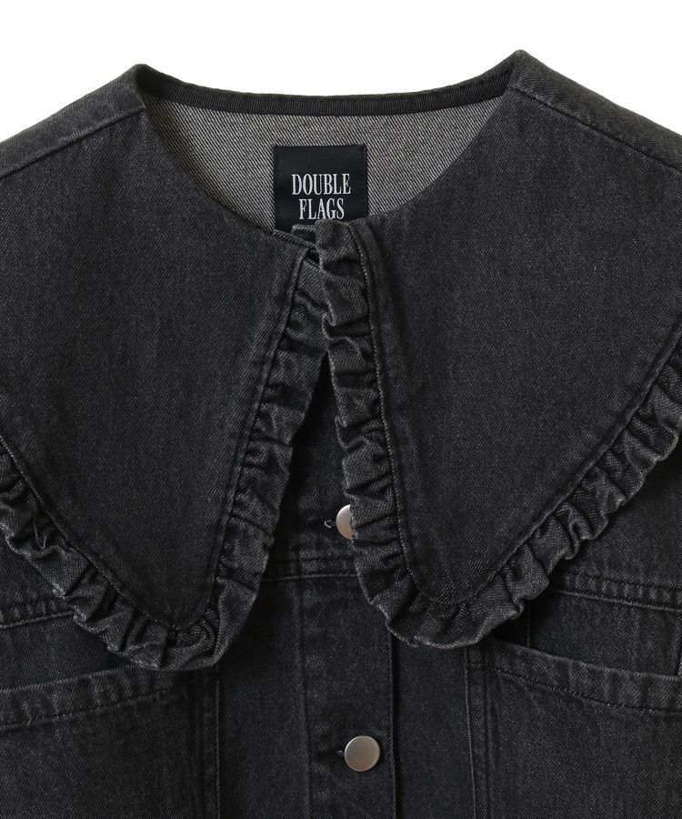 Green Parks「・DOUBLE FLAGS フリルカラーGジャン」|テーラードジャケット|