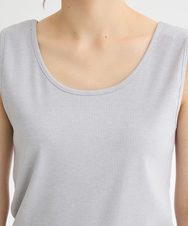 Green Parks「前後2Way ラメリブタンクトップ」|インナー|