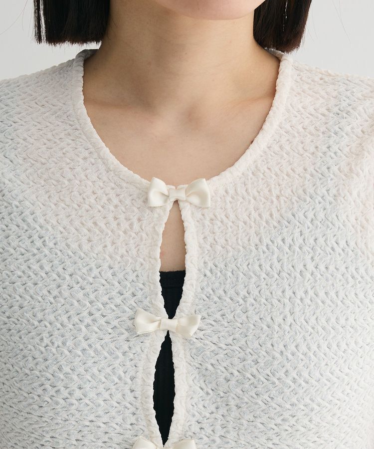 Green Parks「・swing by フロントリボンプルオーバー」|Tシャツ・カットソー|