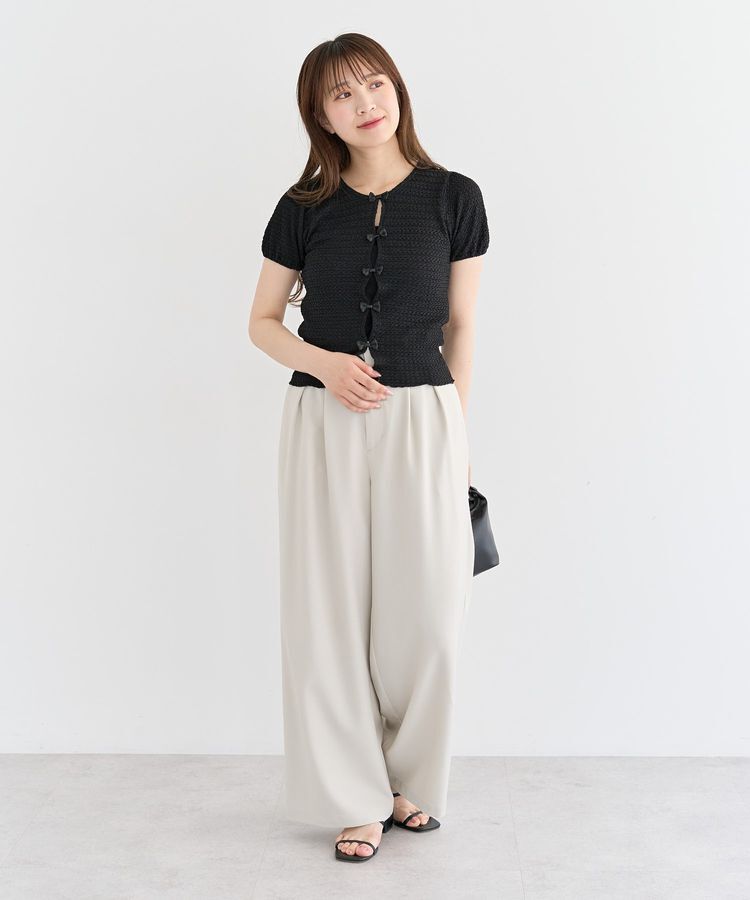 Green Parks「・swing by フロントリボンプルオーバー」|Tシャツ・カットソー|