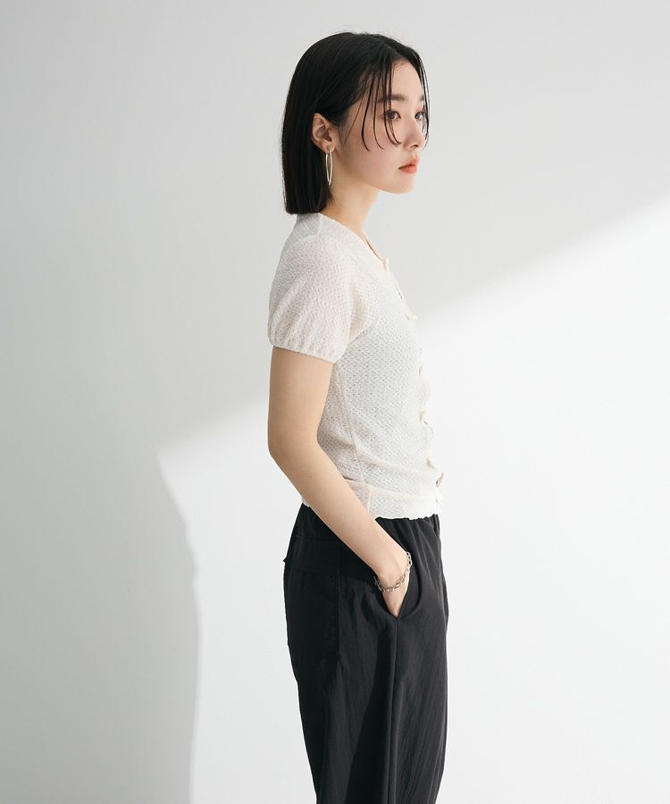 Green Parks「・swing by フロントリボンプルオーバー」|Tシャツ・カットソー|