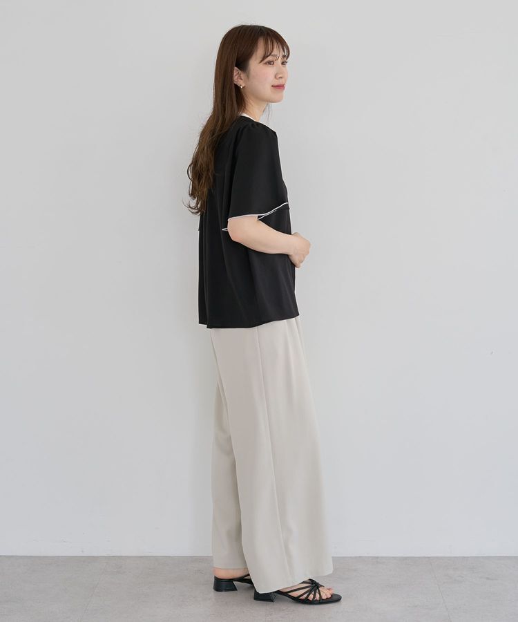 Green Parks「・ELENCARE DUE バイカラーブラウス」|シャツ・ブラウス|