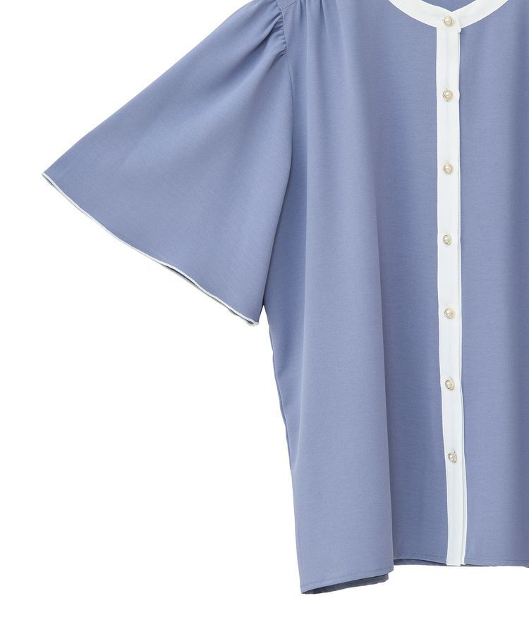 Green Parks「・ELENCARE DUE バイカラーブラウス」|シャツ・ブラウス|