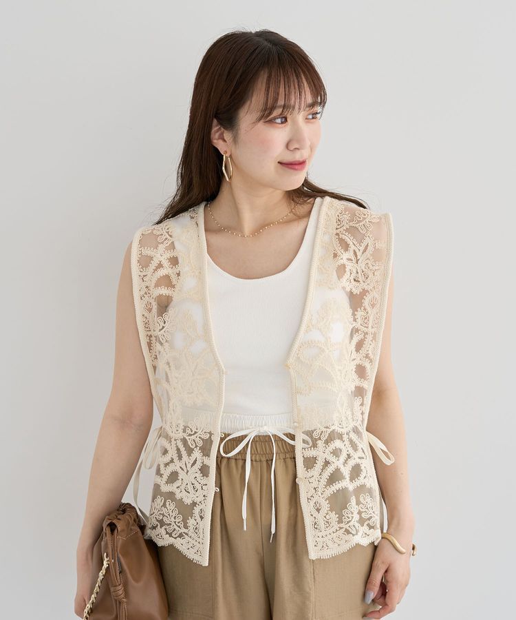 Green Parks「・ELENCARE DUE 2wayレースベスト」|ベスト・ジレ|