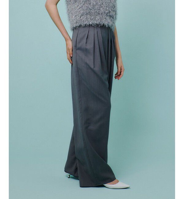 allureville「トリアセサイロタックパンツ」|スラックス|