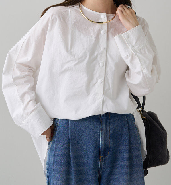  「タイプライタープルオーバーブラウス」|プルオーバー|オフホワイト