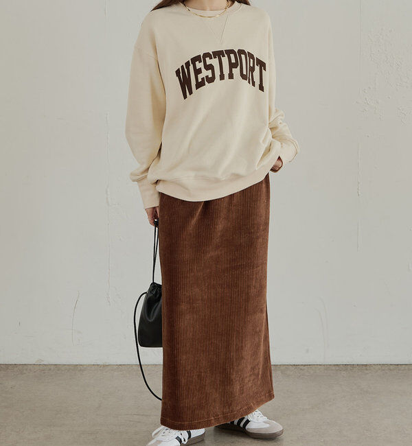  「【低身長・高身長対応】ストレッチコールスカート」|スカート|