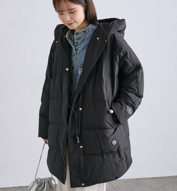  「【軽くて暖かいが叶う♪】フレンチダックダウンフードコート」|ダウン|