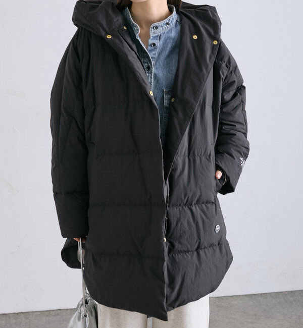  「【軽くて暖かいが叶う♪】フレンチダックダウンフードコート」|ダウン|