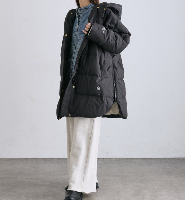  「【軽くて暖かいが叶う♪】フレンチダックダウンフードコート」|ダウン|