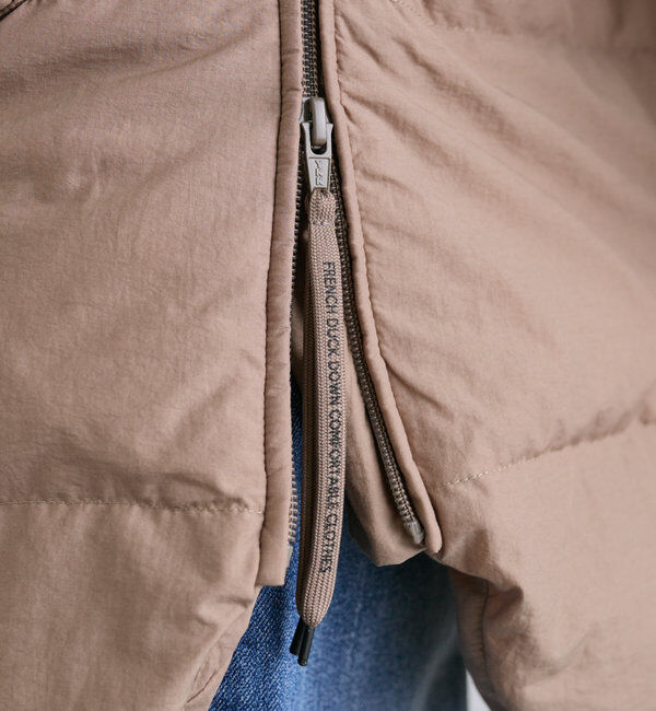  「【軽くて暖かいが叶う♪】フレンチダックダウンフードコート」|ダウン|