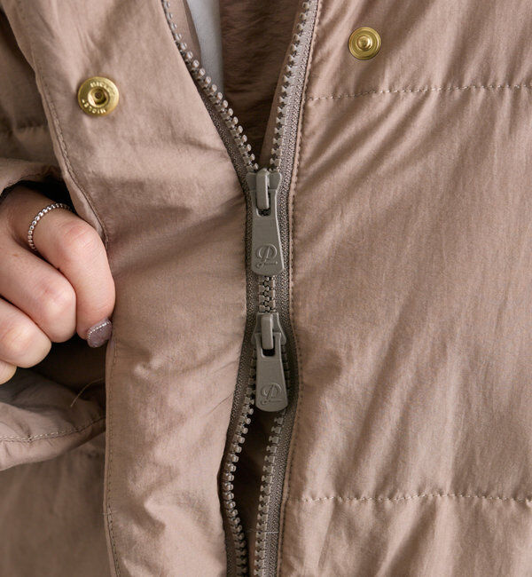  「【軽くて暖かいが叶う♪】フレンチダックダウンフードコート」|ダウン|