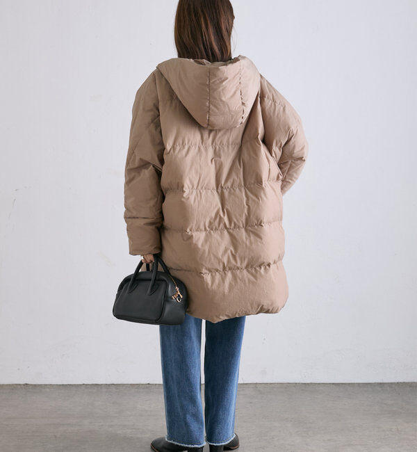  「【軽くて暖かいが叶う♪】フレンチダックダウンフードコート」|ダウン|