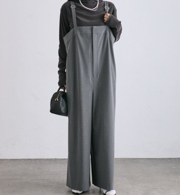  「ナイロンチュールベロアハイネックトップス」|プルオーバー|