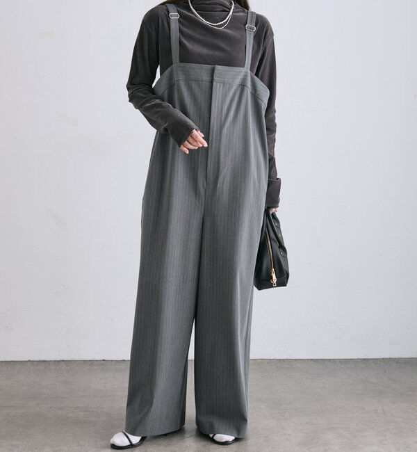  「ナイロンチュールベロアハイネックトップス」|プルオーバー|