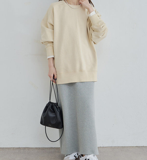  「【Du noir】ミラノリブニットナロースカート」|スカート|