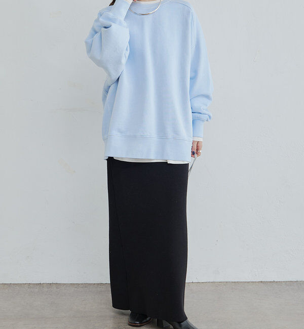  「【Du noir】ミラノリブニットナロースカート」|スカート|