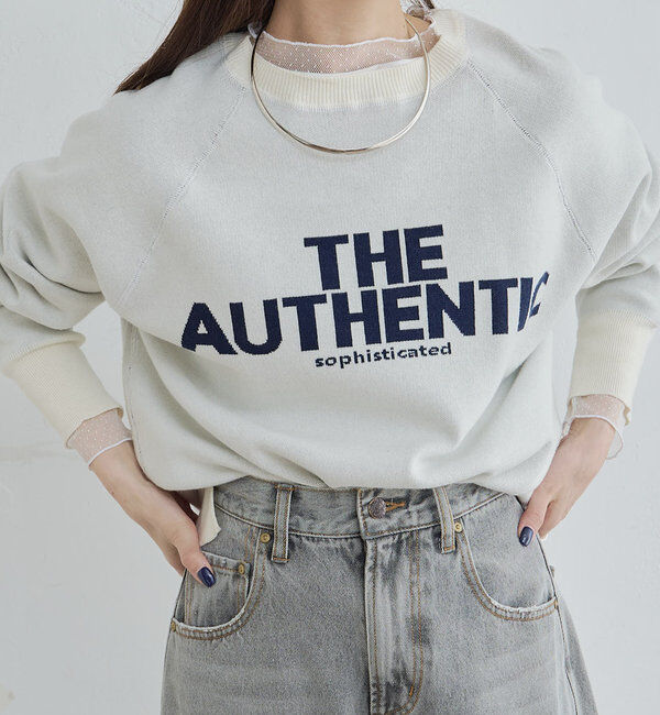  「ジャガードロゴニットプルオーバー」|キャミソール|